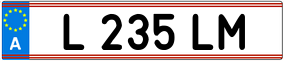 Trailer License Plate